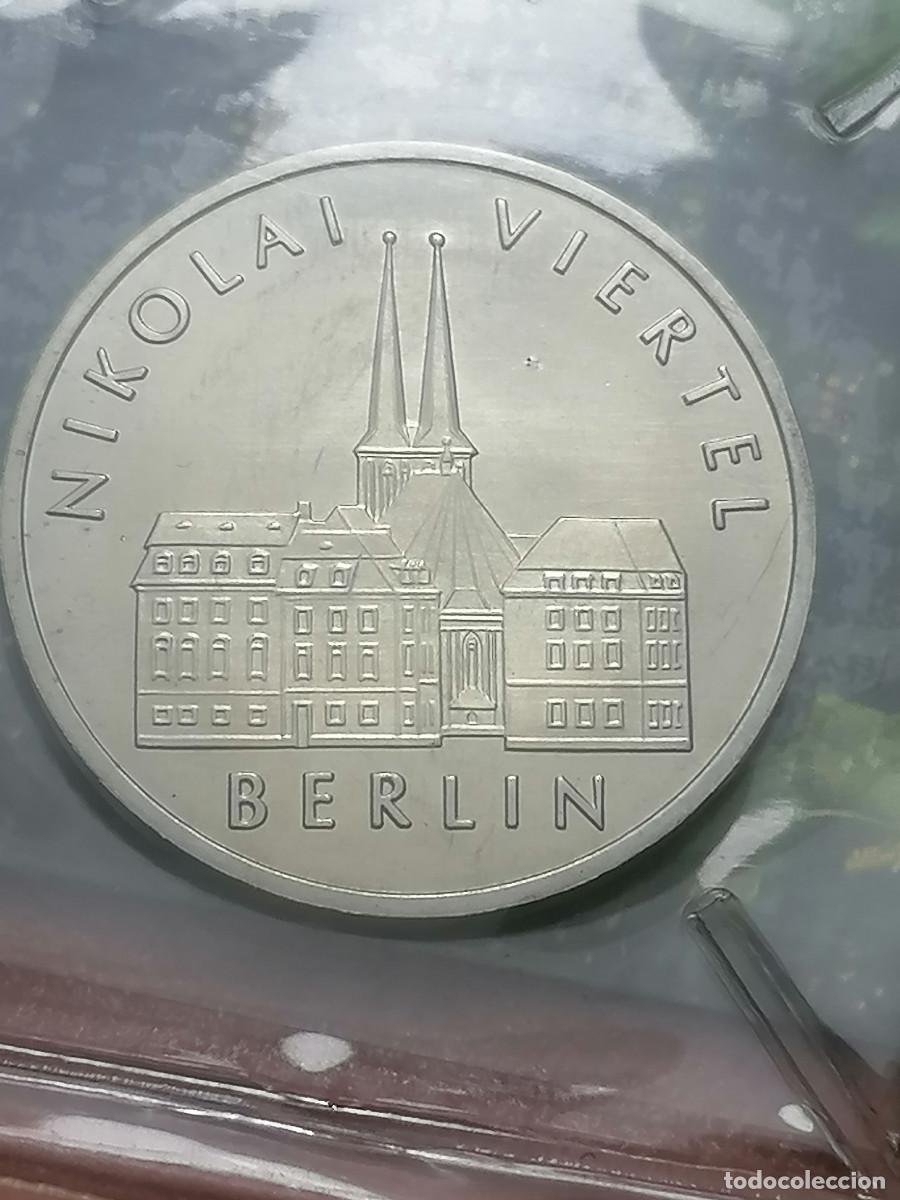 Monedas antiguas de Europa: BLISTER COM 4 MONEDAS 5 MARK 750 ANNIVERESARY OF BERLIN 1987 E. GERMANY BU MINT SET CON MEDALLA