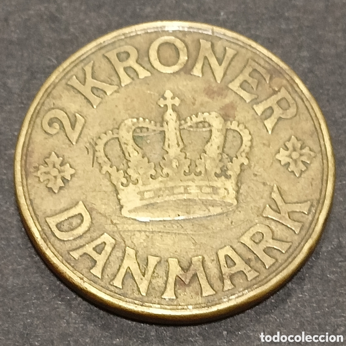 Monedas antiguas de Europa: 2 Coronas Dinamarca. 1925 - Foto 1