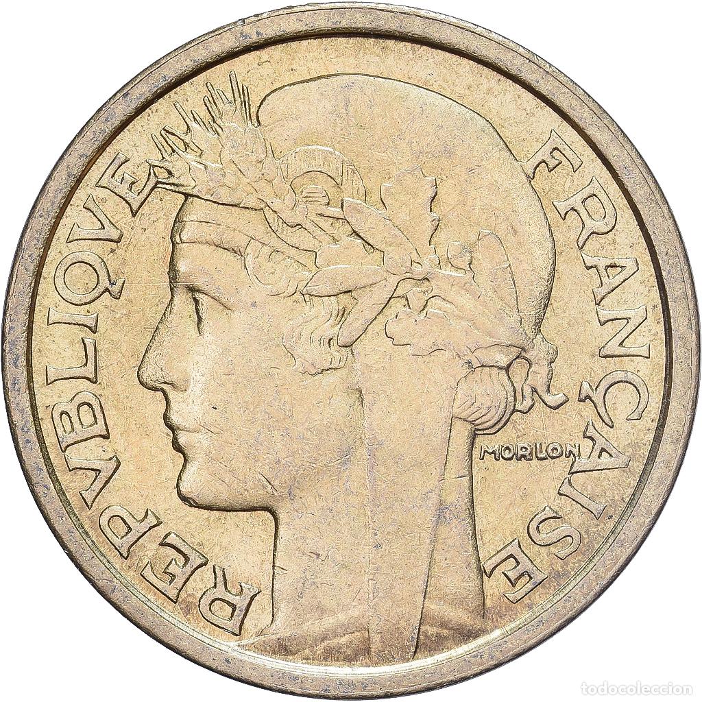 Moedas antigas da Europa: [#228054] Francia, Franc, Morlon, 1932, Aluminio - bronce, MBC+, KM:885