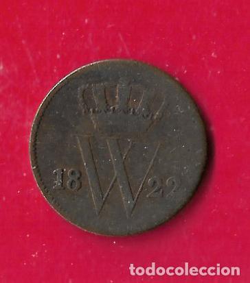 Monedas antiguas de Europa: HOLANDA 1 CENT 1822 , cobre - Foto 1