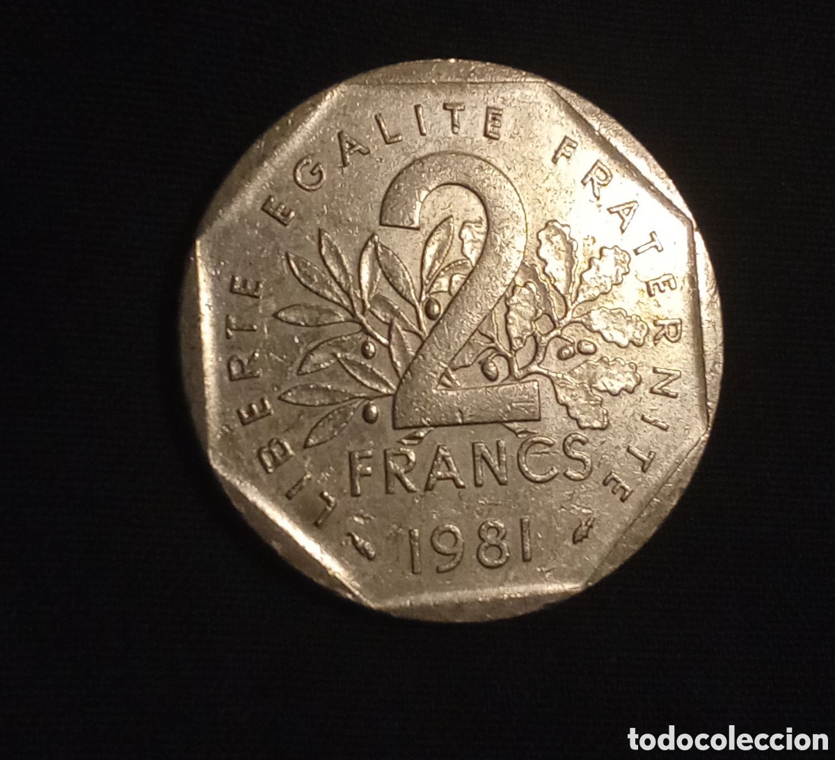 Monedas antiguas de Europa: MONEDA DE DOS FRANCOS DE LA REP&Uacute;BLICA FRANCESA - Foto 2