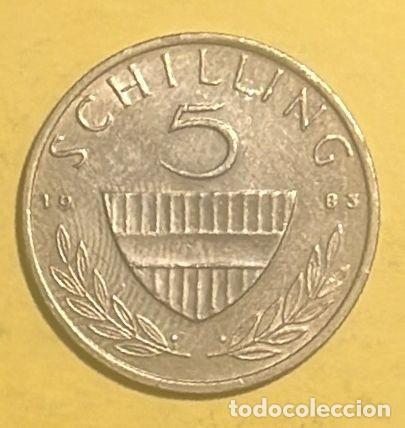 Monedas antiguas de Europa: AUSTRIA 5 SCHILLING 1983. CIRCULADA - Foto 2
