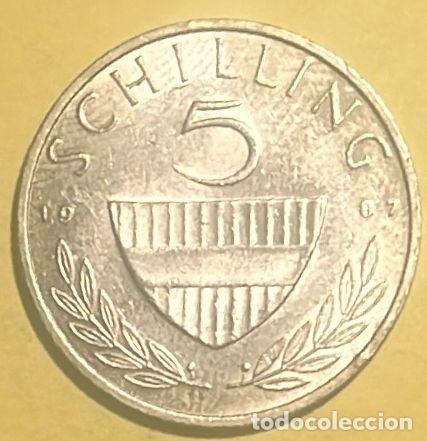 Monedas antiguas de Europa: AUSTRIA 5 SCHILLING 1987. CIRCULADA - Foto 2