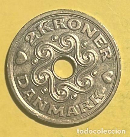 Monedas antiguas de Europa: DINAMARCA 2 CORONAS 1992. CIRCULADA - Foto 1