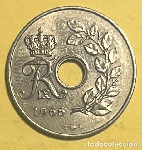 Monedas antiguas de Europa: DINAMARCA 25 ORE 1967. CIRCULADA - Foto 1