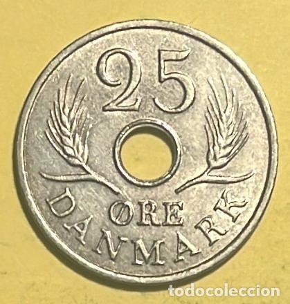 Monedas antiguas de Europa: DINAMARCA 25 ORE 1972. CIRCULADA - Foto 1