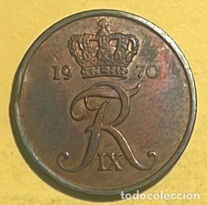 Monedas antiguas de Europa: DINAMARCA 5 ORE 1970. CIRCULADA - Foto 2