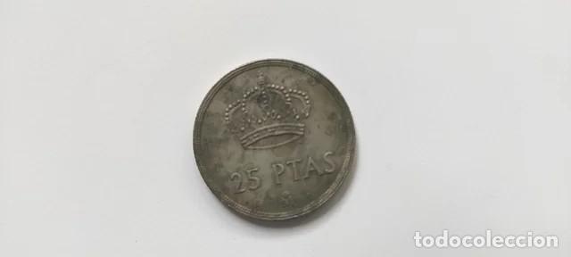 Monedas antiguas de Europa: Moneda de 25 pesetas de 1983 - Foto 2