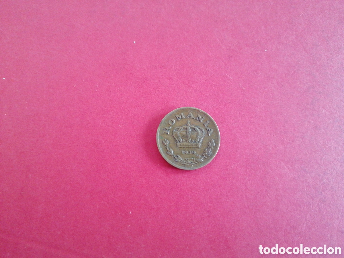 Moedas antigas da Europa: 1 leu de Ruman&iacute;a 1939
