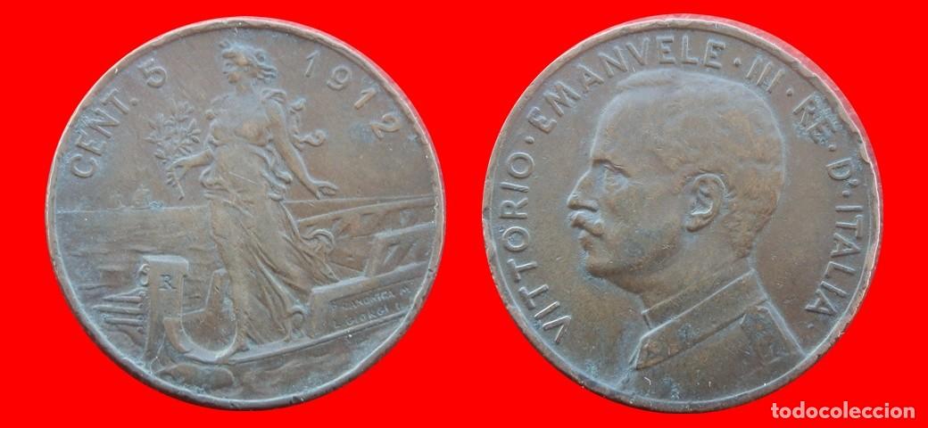 Monedas antiguas de Europa: 5 CENTESIMI 1912 ITALIA-136925
