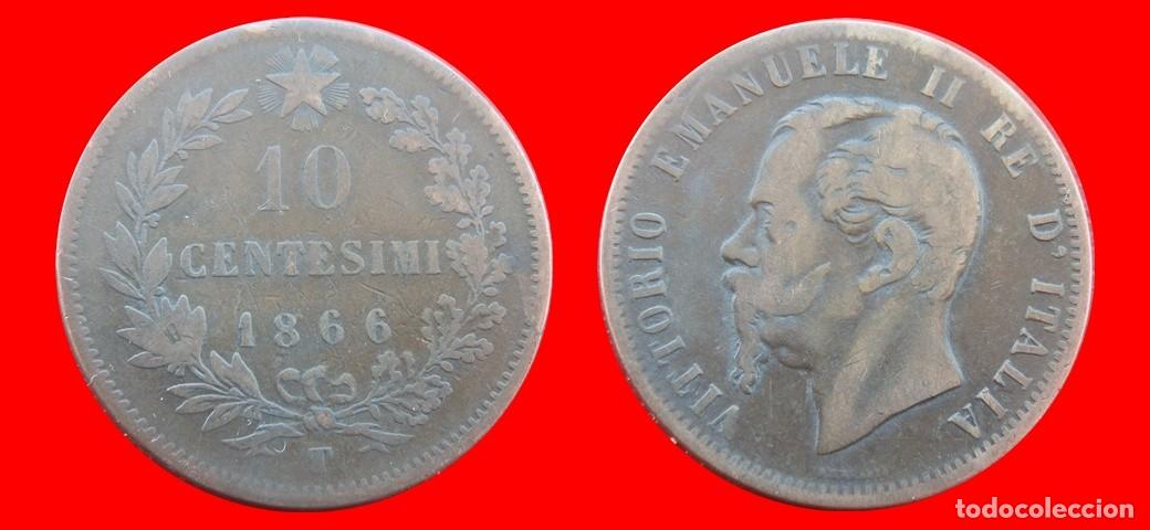 Monedas antiguas de Europa: 10 CENTESIMI 1866T ITALIA-136934
