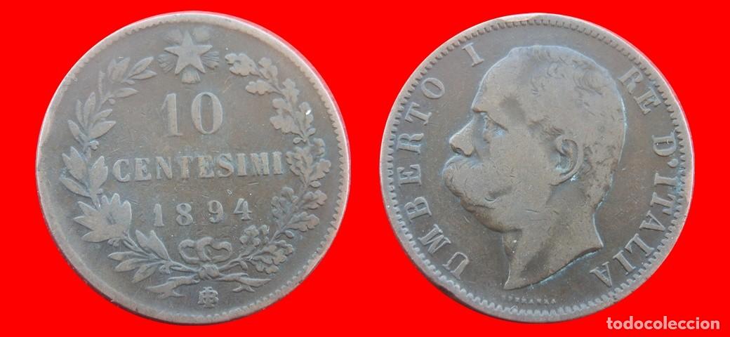 Monedas antiguas de Europa: 10 CENTESIMI 1894IB ITALIA-136936