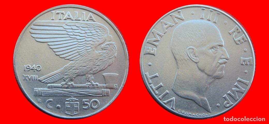 Monedas antiguas de Europa: 50 CENTESIMI 1940 MAGNETICA ITALIA-136943