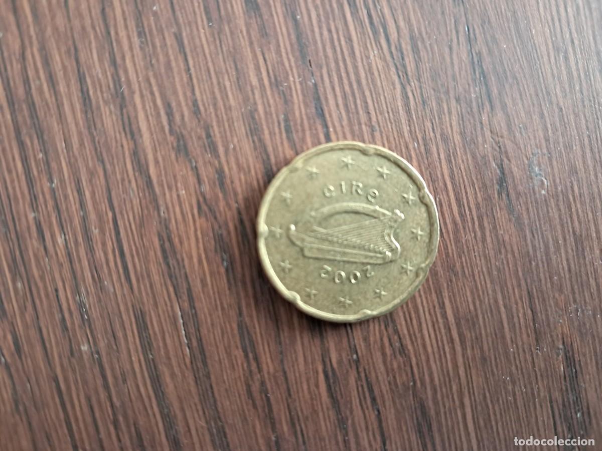 Monedas antiguas de Europa: moneda de 20 c&eacute;ntimos de euro, Eire, a&ntilde;o 2002. - Foto 1