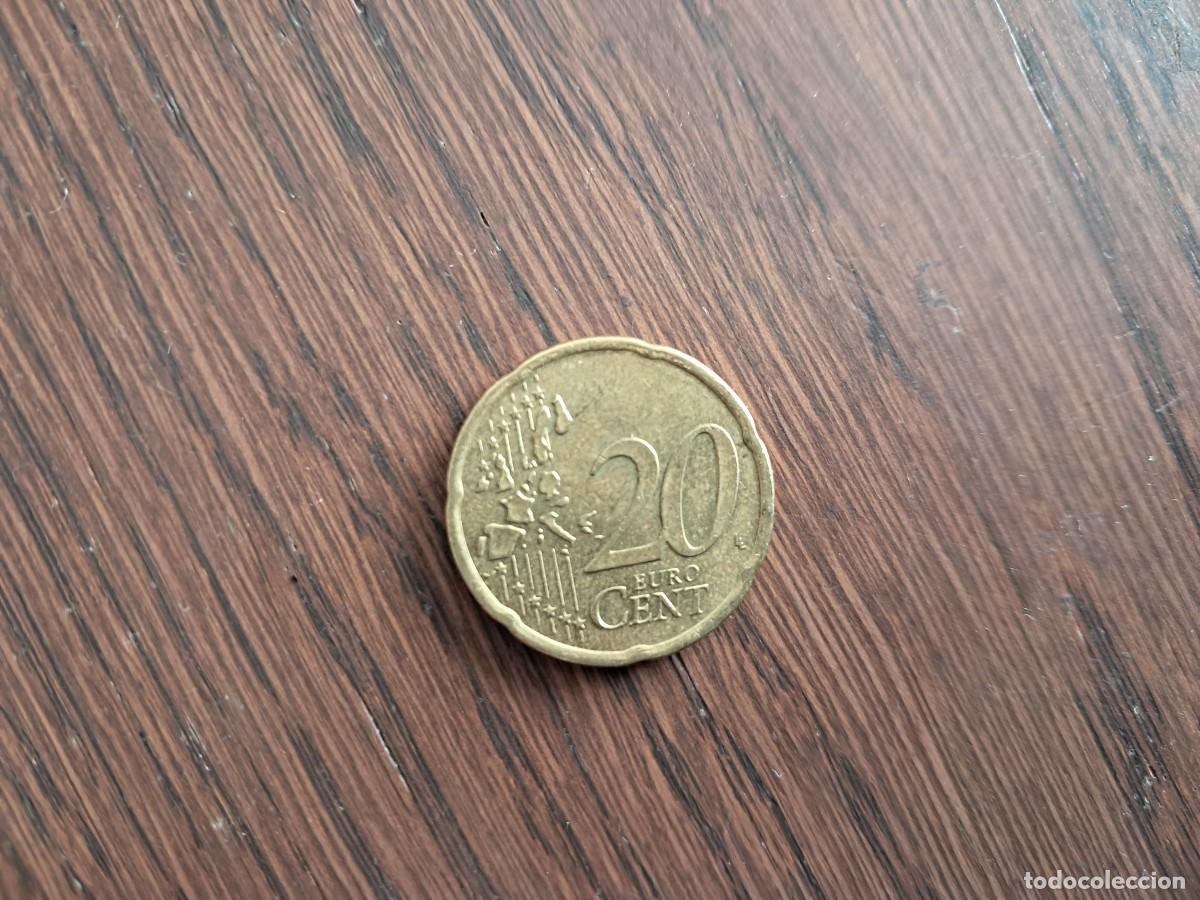 Monedas antiguas de Europa: moneda de 20 c&eacute;ntimos de euro, Eire, a&ntilde;o 2002. - Foto 2