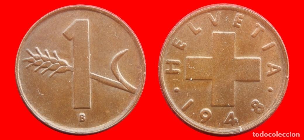 Monnaies anciennes de Europe: 1 RAPPEN 1948 SUIZA-136965