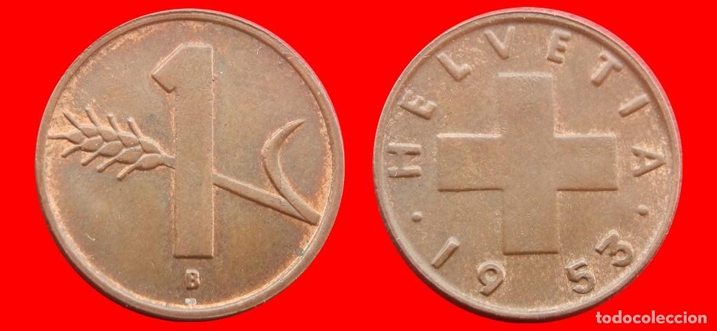 Monnaies anciennes de Europe: 1 RAPPEN 1953 SUIZA-136967