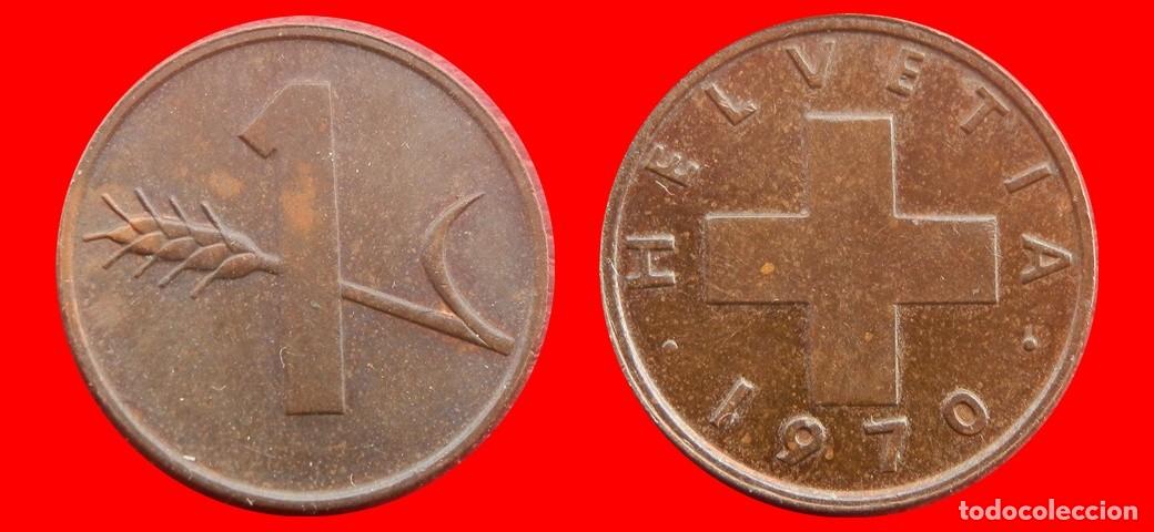 Monnaies anciennes de Europe: 1 RAPPEN 1970 SUIZA-136971