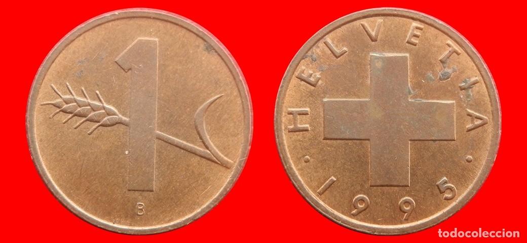 Monnaies anciennes de Europe: 1 RAPPEN 1995 SUIZA-136974