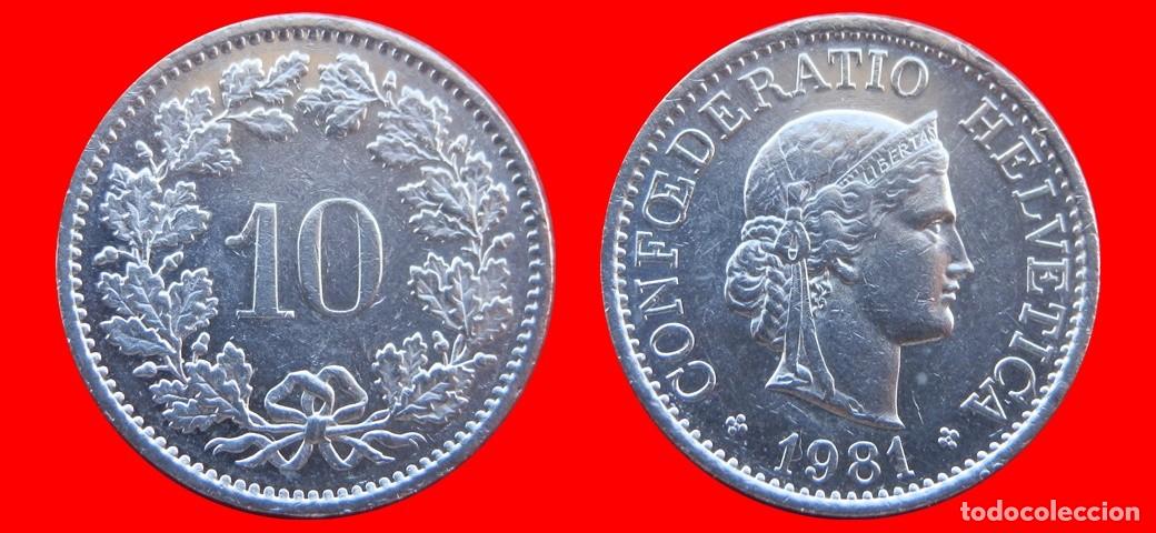 Monedas antiguas de Europa: 10 RAPPEN 1981 SUIZA-137017