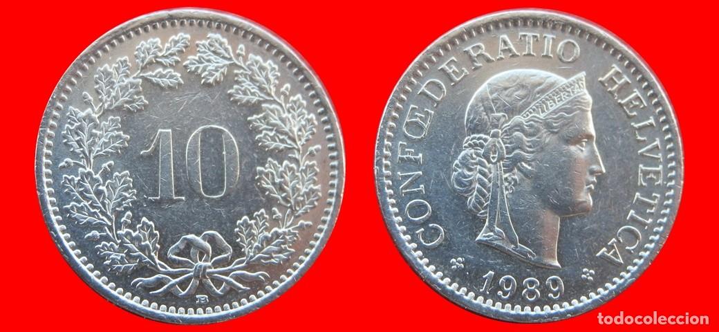 Monedas antiguas de Europa: 10 RAPPEN 1989 SUIZA-137019