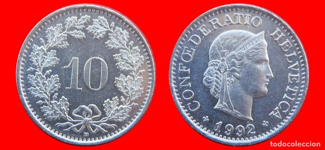 Monedas antiguas de Europa: 10 RAPPEN 1992 SUIZA-137020