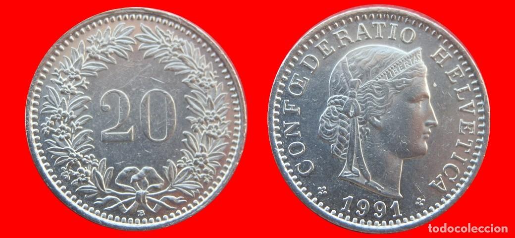 Monedas antiguas de Europa: 20 RAPPEN 1991 SUIZA-137038