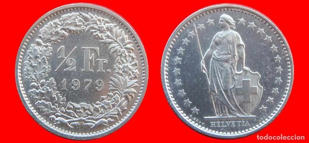 Monedas antiguas de Europa: 1/2 FRANCO 1979 SUIZA-137041