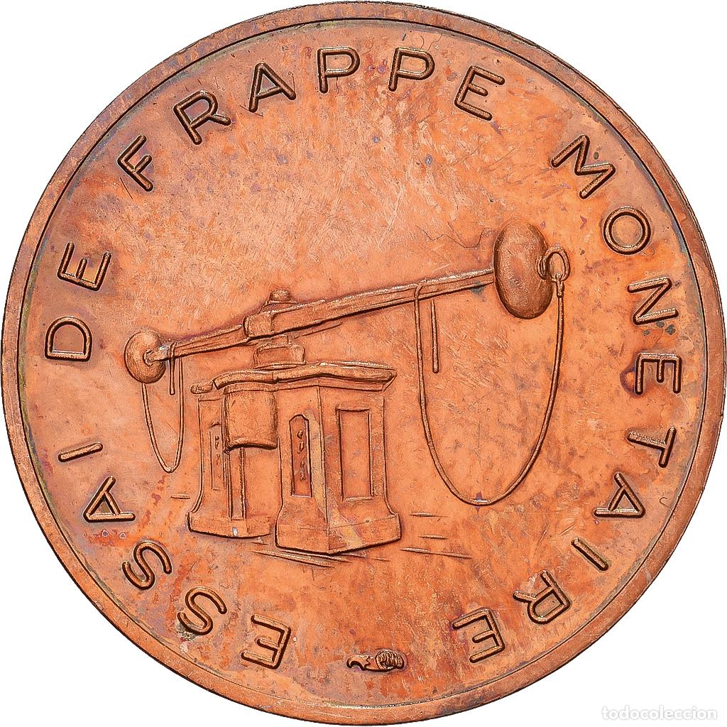 Alte M&uuml;nzen aus Europa: [#138382] Francia, 5 Centimes, Essai de frappe, Pessac, Cobre chapado en acero, EBC
