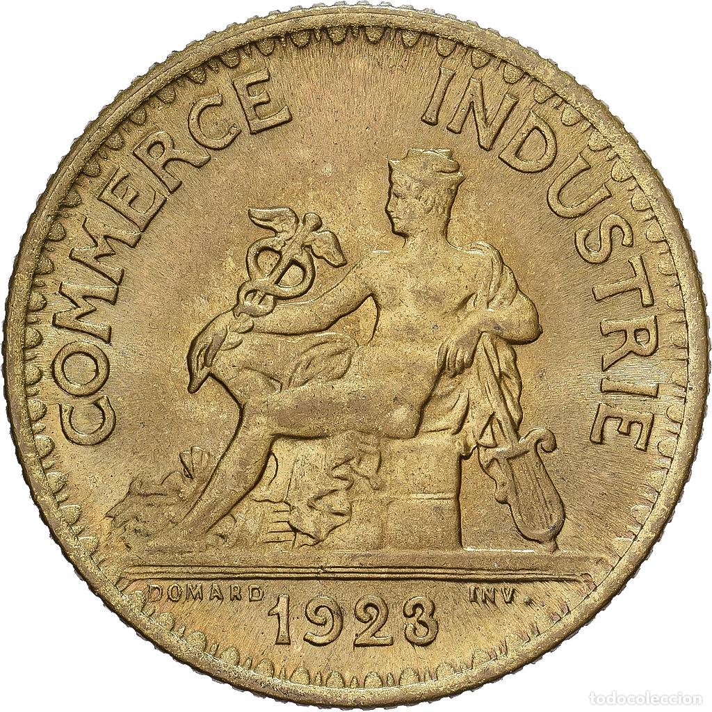 Monete antiche di Europa: [#138473] Francia, 1 Franc, Chambre de commerce, 1923, Paris, Cuproaluminio, SC