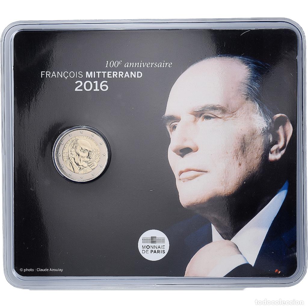 Monedas antiguas de Europa: [#1509203] Francia, 2 Euro, Fran&ccedil;ois Mitterrand, Coin Card, BU, 2016, MDP, Bimet&aacute;lico