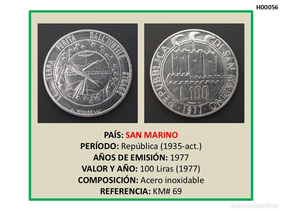 Monedas antiguas de Europa: MONEDA DE SAN MARINO. 100 LIRAS (1977)