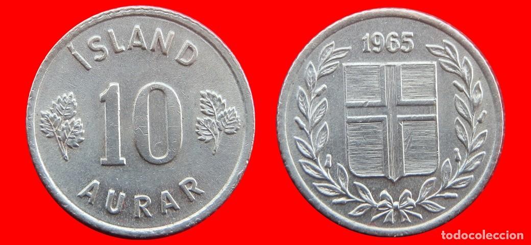 Monedas antiguas de Europa: 10 AURAR 1965 ICELAND ISLANDIA-137263