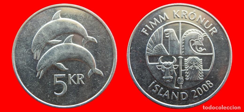 Monedas antiguas de Europa: 5 CORONAS 2008 ICELAND ISLANDIA-137268
