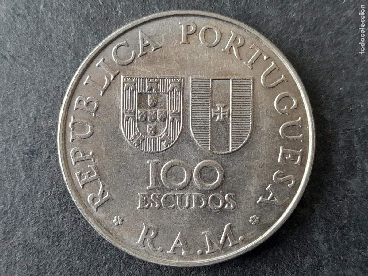 Alte M&uuml;nzen aus Europa: Moneda Archipi&eacute;lago de Madeira 100 Escudos 1981 KM5 conmemorativa EBC perio. Regi&oacute;n Aut&oacute;noma Madeira