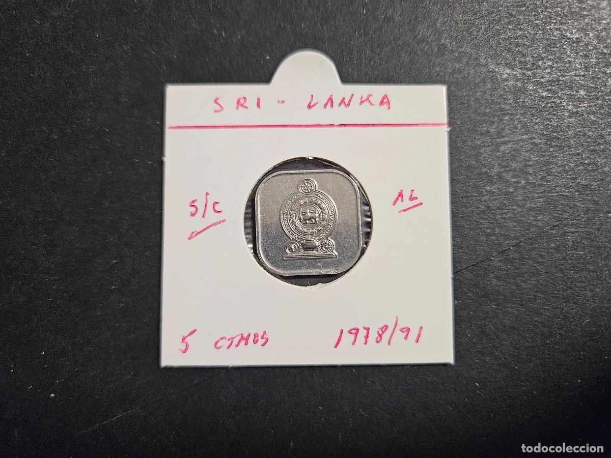Monedas antiguas de Europa: SRI LANKA 5 CENTIMOS 1991 S/C KM=139a (ALUMINIO)