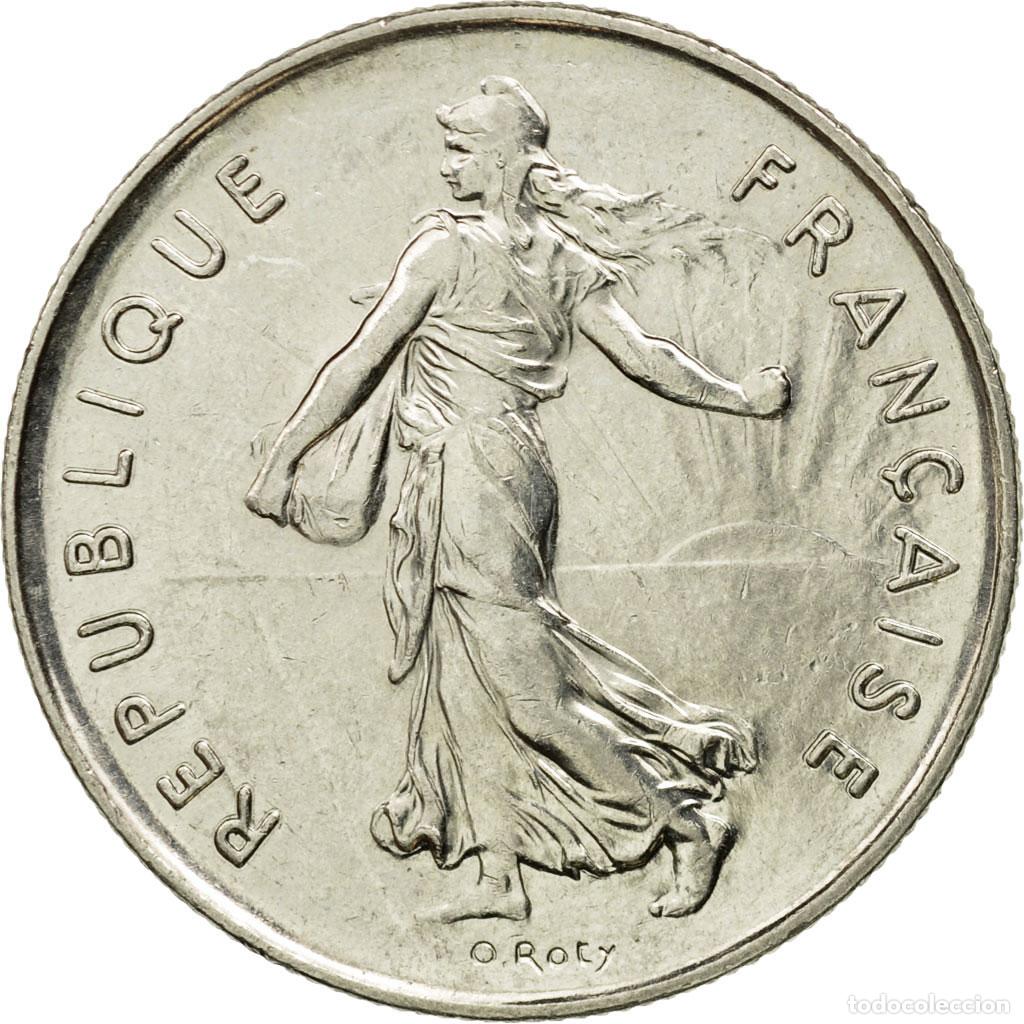 Monete antiche di Europa: [#533942] Moneda, Francia, Semeuse, 5 Francs, 1987, Paris, MBC, N&iacute;quel recubierto de