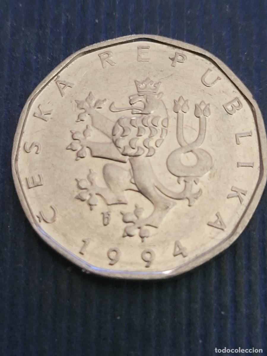 Monedas antiguas de Europa: Moneda 2 coronas 1994 ceca &rdquo;b&acute;&rdquo; Rep&uacute;blica Checa - Foto 1