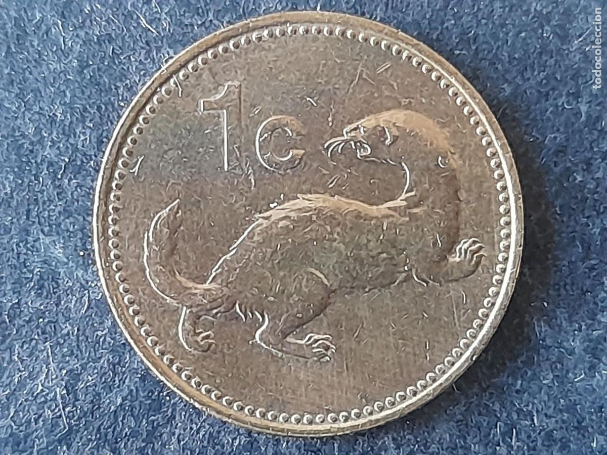 Old Coins of Europe: Moneda republica de Malta 1 Centavo 1998 KM 93 periodo Commonwealth calidad EBC