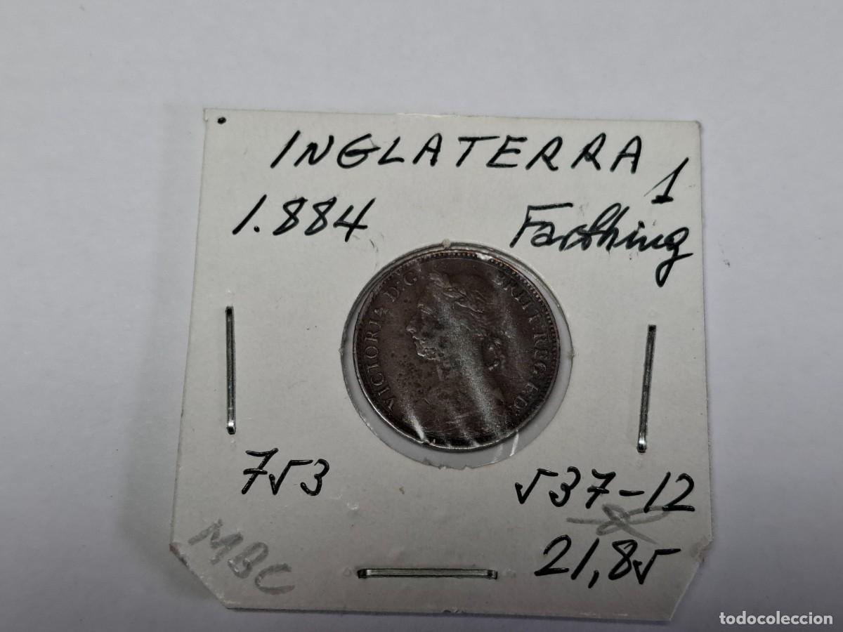 Alte M&uuml;nzen aus Europa: 1 FARTHING de 1884 km 753 INGLATERRA en MBC