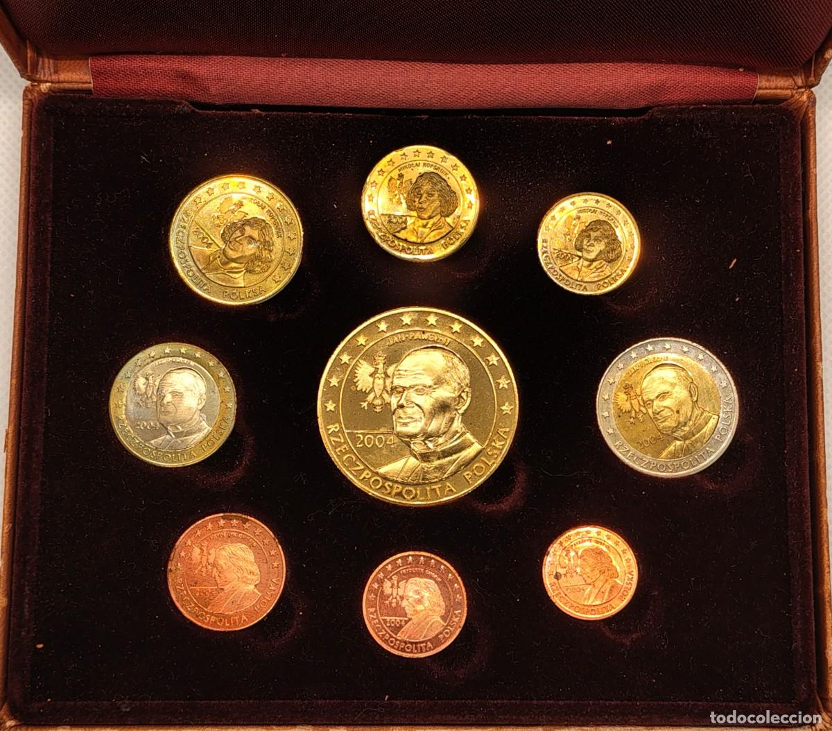Monete antiche di Europa: POLONIA (1990-) - SET PROTOTIPOS EUROCOINS 2004 - N&ordm; 02142 DE 14.000 - 9 MONEDAS - SC