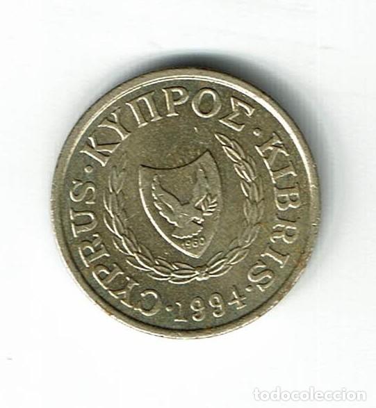 Monedas antiguas de Europa: CHIPRE 1 CENT - 1994 - Foto 2
