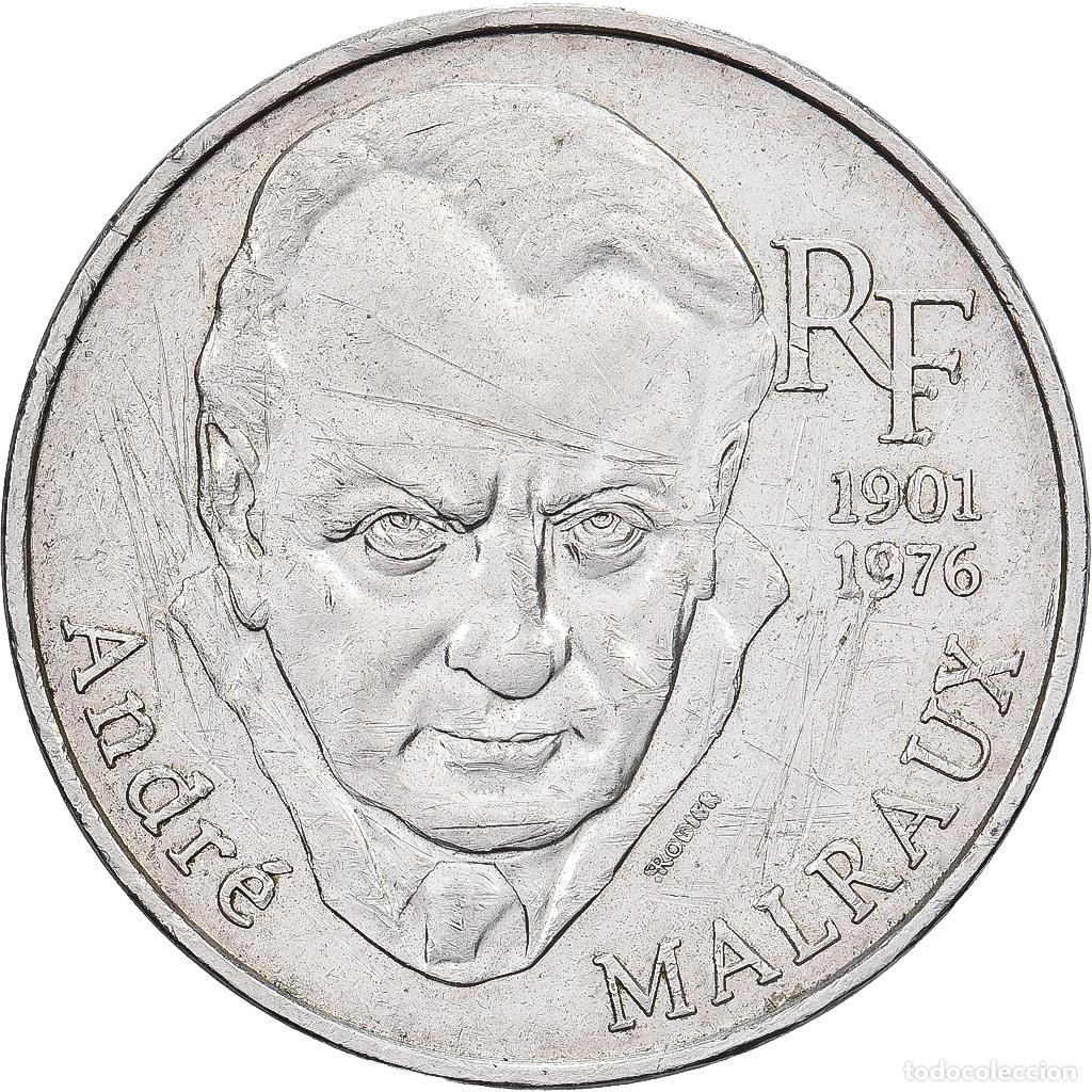 Moedas antigas da Europa: [#639603] Francia, 100 Francs, Andr&eacute; Malraux, 1997, Monnaie de Paris, Plata, EBC