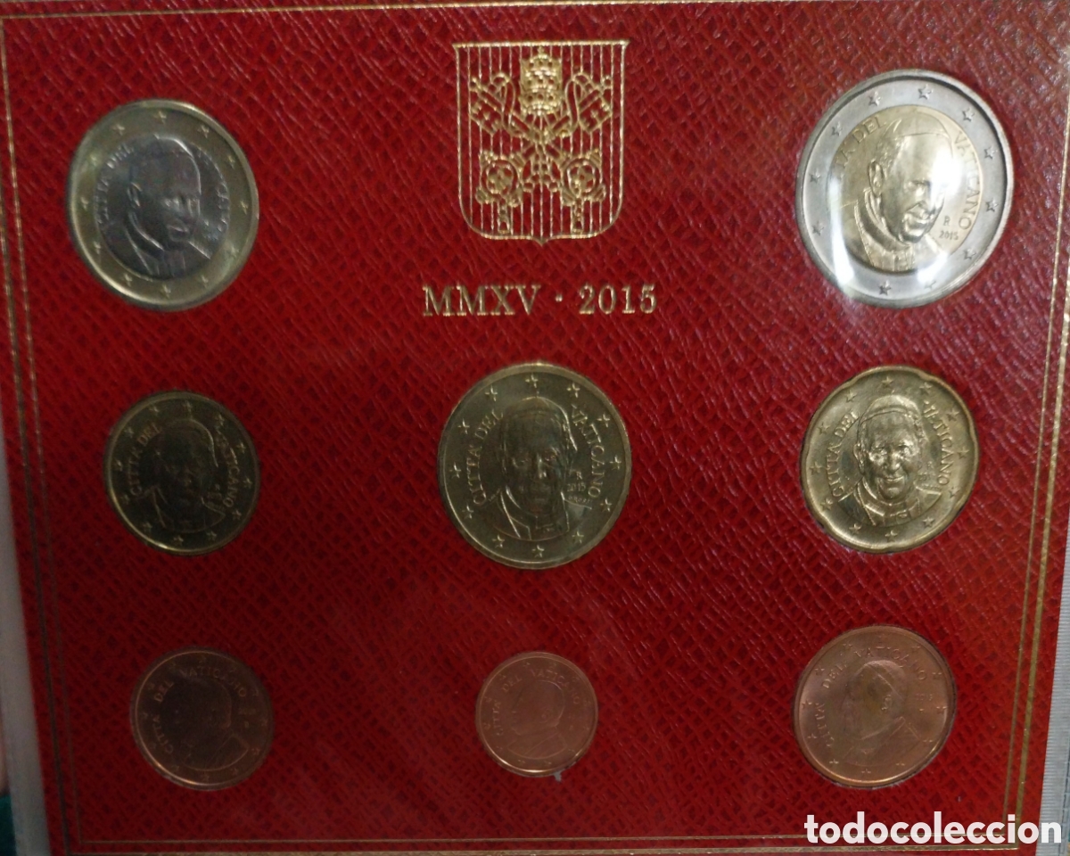 Monedas antiguas de Europa: CARTERA VATICANO 2015 - Foto 3