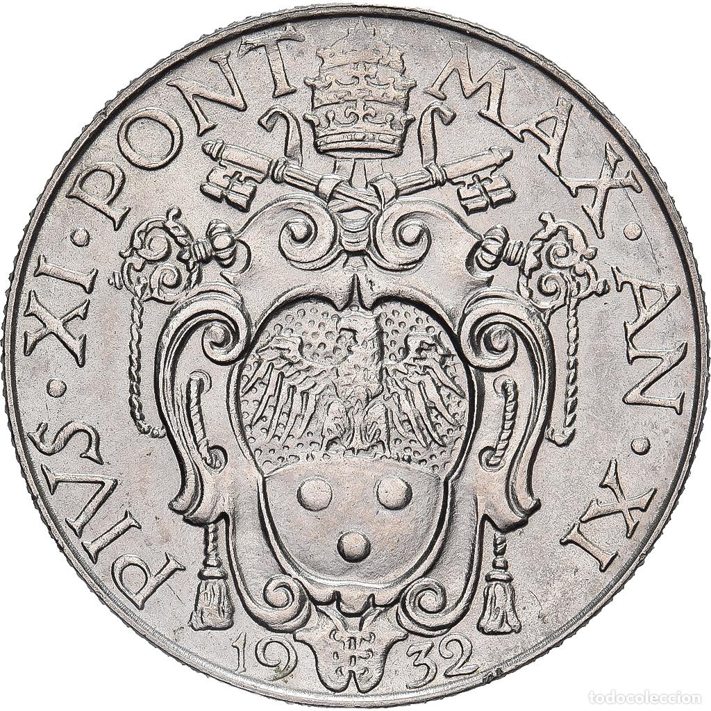 Old Coins of Europe: [#1117439] CIUDAD DEL VATICANO, Pius XI, 50 Centesimi, 1932, Rome, N&iacute;quel, MBC+, KM:4