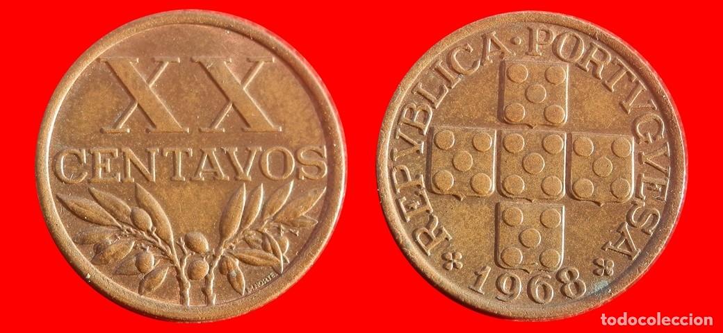 Monedas antiguas de Europa: 20 CENTAVOS 1968 PORTUGAL-137517