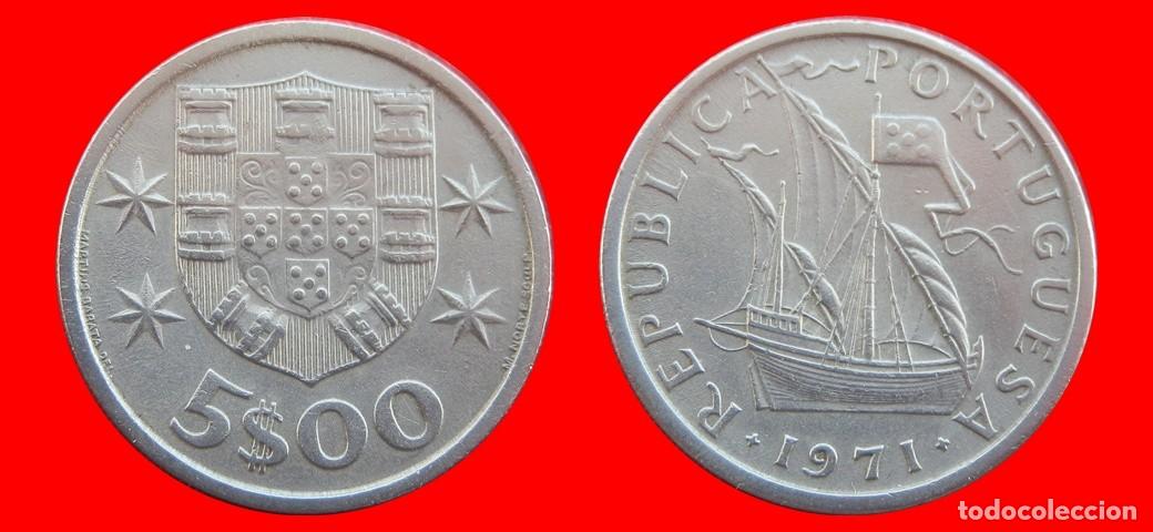 Monedas antiguas de Europa: 5 ESCUDOS 1971 PORTUGAL-137521
