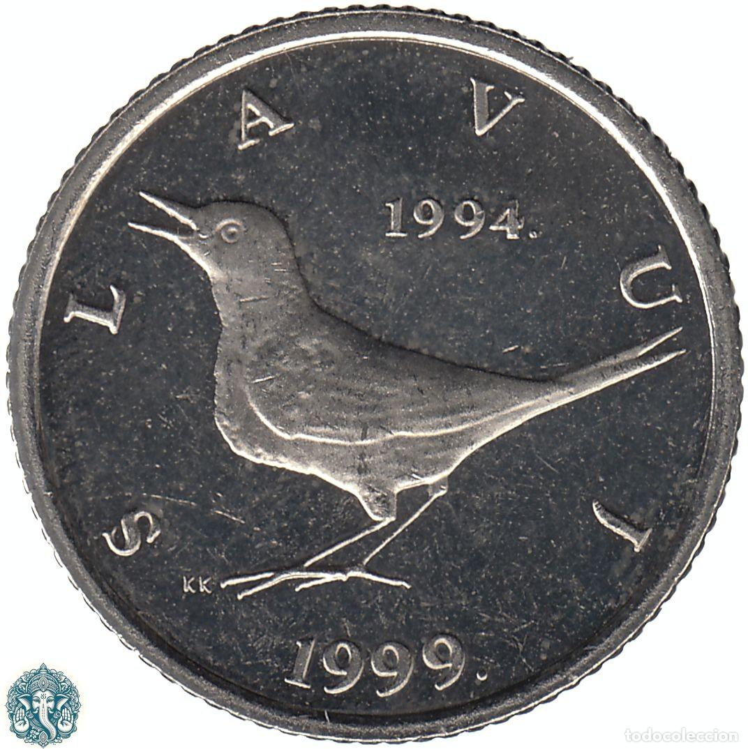 Moedas antigas da Europa: CROACIA 1 Kuna 1999 Ruise&ntilde;or 5&ordf; Aniversario Moneda Nacional KM#9.2