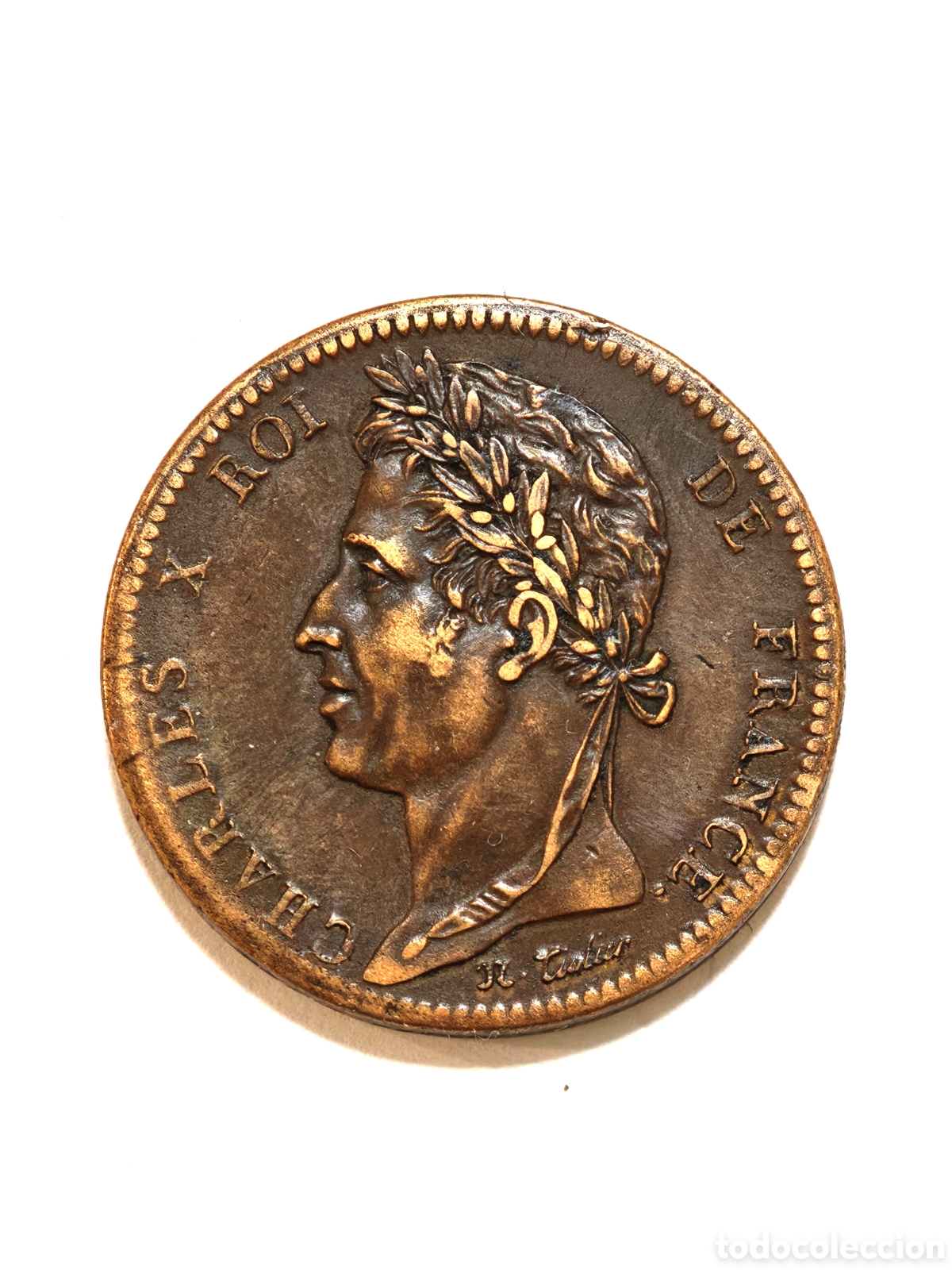 Monedas antiguas de Europa: Charles x de france. 10 cents 1827 la rochelle. Sin circular.