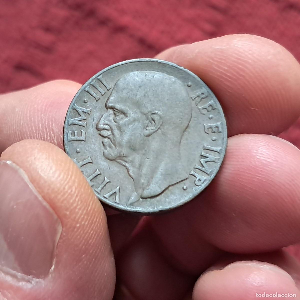 Old Coins of Europe: MONEDA 10 CENTESIMI DE ITALIA 1937 R XV KM# 74, F.